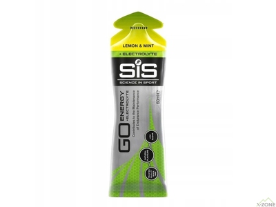 Гель с электролитами SIS Go Energy + Electrolyte Gel 60 ml, Lemon & Mint - фото