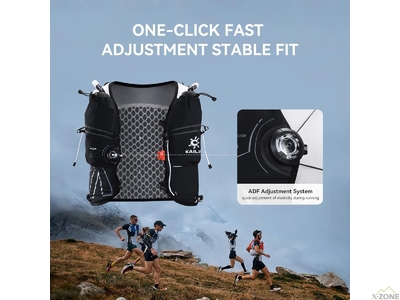 Беговой рюкзак-жилет Kailas Fuga Air 5 IV Trail Running Vest Pack, Black (KA2354003) - фото