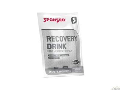 Восстановительный напиток Sponser Recovery Drink 60 г, Strawberry-Banana - фото