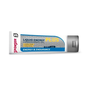 Гель углеводный с кофеином Sponser Liquid Energy Gels Plus 70 г, Neutral - фото