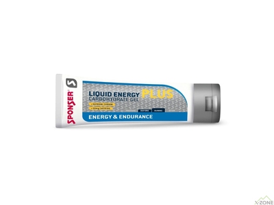 Гель углеводный с кофеином Sponser Liquid Energy Gels Plus 70 г, Neutral - фото