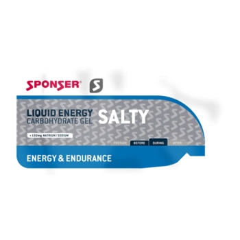 Гель углеводный с электролитами Sponser Liquid Energy Gels Salty 35 г - фото