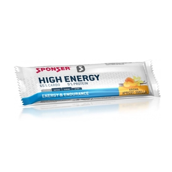Энергетический батончик Sponser High Energy Bar 45 г, Apricot/Vanilla - фото