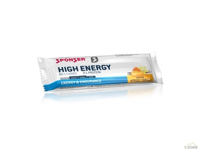 Энергетический батончик Sponser High Energy Bar 45 г, Apricot/Vanilla - фото
