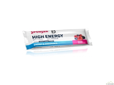 Энергетический батончик Sponser High Energy Bar 45 г, Berry - фото