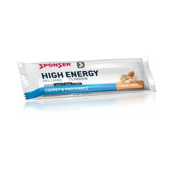 Энергетический батончик Sponser High Energy Bar 45 г, Salty & Nuts - фото