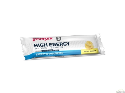 Энергетический батончик Sponser High Energy Bar 45 г, Banana - фото