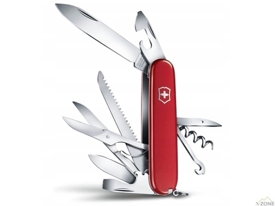 Складной нож Victorinox Huntsman Plus, Red (1.3715) - фото