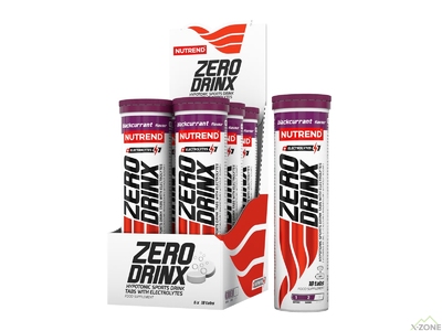 Изотоник в таблетках Nutrend Zerodrinx Tabs (Blackcurrant) 18 таблеток - фото