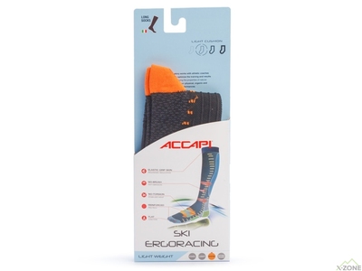 Носки горнолыжные Accapi Ski Ergoracing, Black/Orange - фото