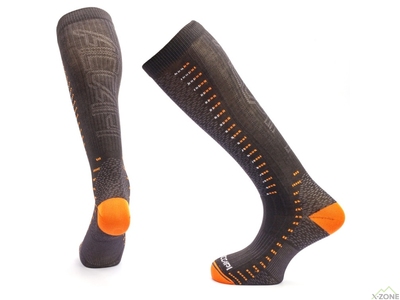 Носки горнолыжные Accapi Ski Ergoracing, Black/Orange - фото