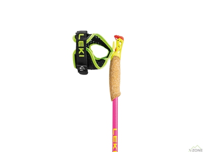 Палки беговые Leki Ultratrail FX.One Superlite 125 cm, Neonpink/Neonyellow/Naturalcarbon (652 25842) - фото