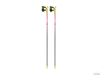 Палки беговые Leki Ultratrail FX.One Superlite 125 cm, Neonpink/Neonyellow/Naturalcarbon (652 25842) - фото