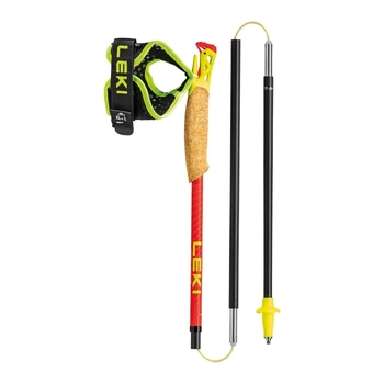 Палки беговые Leki Ultratrail FX.One Superlite 115-120 cm, Bright Red/Neonyellow/Naturalcarbon (652 25841) - фото