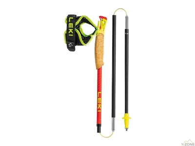 Палки беговые Leki Ultratrail FX.One Superlite 115-120 cm, Bright Red/Neonyellow/Naturalcarbon (652 25841) - фото
