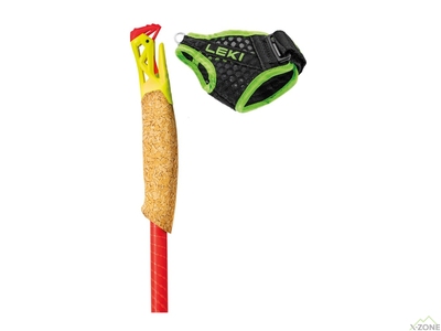 Палки беговые Leki Ultratrail FX.One Superlite 115-120 cm, Bright Red/Neonyellow/Naturalcarbon (652 25841) - фото