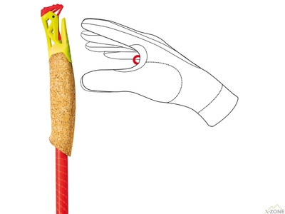 Палки беговые Leki Ultratrail FX.One Superlite 115-120 cm, Bright Red/Neonyellow/Naturalcarbon (652 25841) - фото