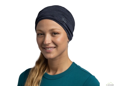Шерстянный бафф Buff Lightweight Merino Wool, Solid Night Blue (BU 113010.779.10.00) - фото