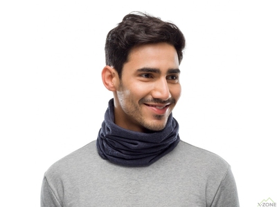 Шерстянный бафф Buff Midweight Merino Wool, Night Blue Melange (BU 113022.779.10.00) - фото