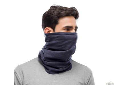 Шерстянный бафф Buff Midweight Merino Wool, Night Blue Melange (BU 113022.779.10.00) - фото