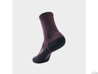 Носки беговые Kailas Mid Cut Trail Running Socks Unisex, Midnight Plum (KH2402005) - фото