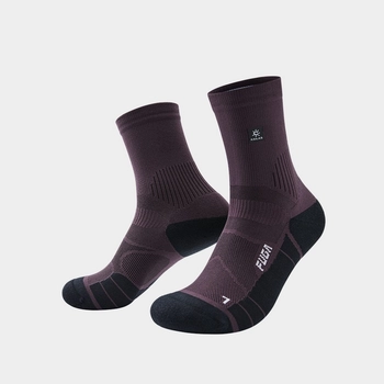 Носки беговые Kailas Mid Cut Trail Running Socks Unisex, Midnight Plum (KH2402005) - фото