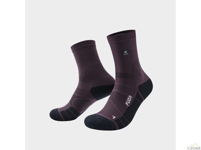 Носки беговые Kailas Mid Cut Trail Running Socks Unisex, Midnight Plum (KH2402005) - фото