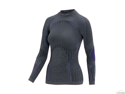 Термофутболка женская Accapi Ergoracing Long Sleeve, Anthracite/Purple - фото