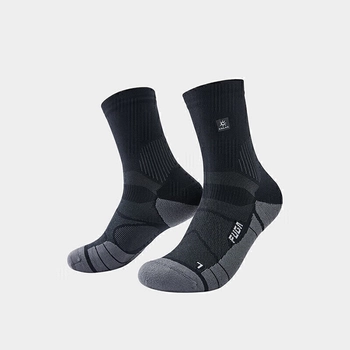 Носки беговые Kailas Mid Cut Trail Running Socks Unisex, Black (KH2402005) - фото