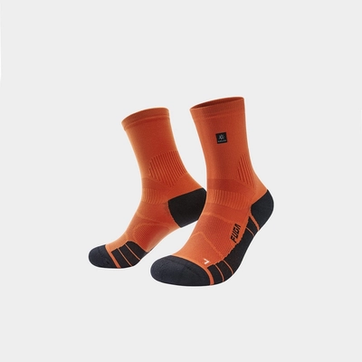 Носки беговые Kailas Mid Cut Trail Running Socks Unisex, Fuga Orange/Black (KH2402005) - фото