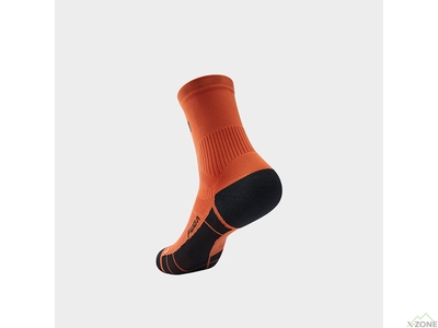 Носки беговые Kailas Mid Cut Trail Running Socks Unisex, Fuga Orange/Black (KH2402005) - фото