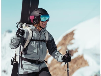 Маска горнолыжная Julbo LightYear Reactiv 1-3 High Contrast, Black/Purple - фото