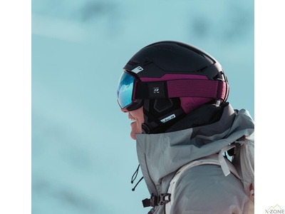 Маска горнолыжная Julbo LightYear Reactiv 1-3 High Contrast, Black/Purple - фото