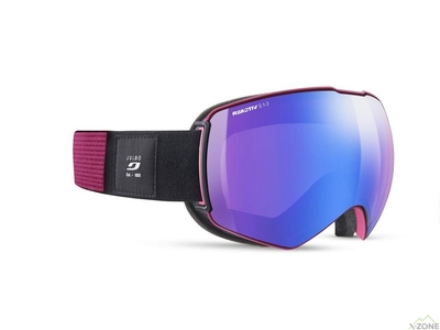 Маска горнолыжная Julbo LightYear Reactiv 1-3 High Contrast, Black/Purple - фото