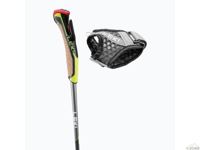Палки для скандинавской ходьбы Leki Speed Pacer Lite 125/130 cm, Anthracite-Black-Neonyellow (653 25501) - фото