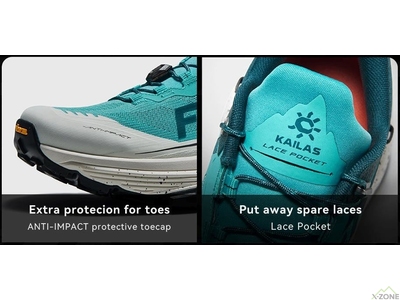 Трейлові кросівки Kailas Fuga EX 3 Trail Running Shoes Men's, Icy Blue (KS2513108) - фото