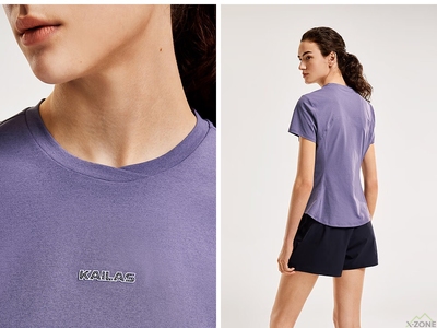 Футболка жіноча Kailas Crew Neck Functional T-shirt Women's, Smoke Purple (KG2517204) - фото