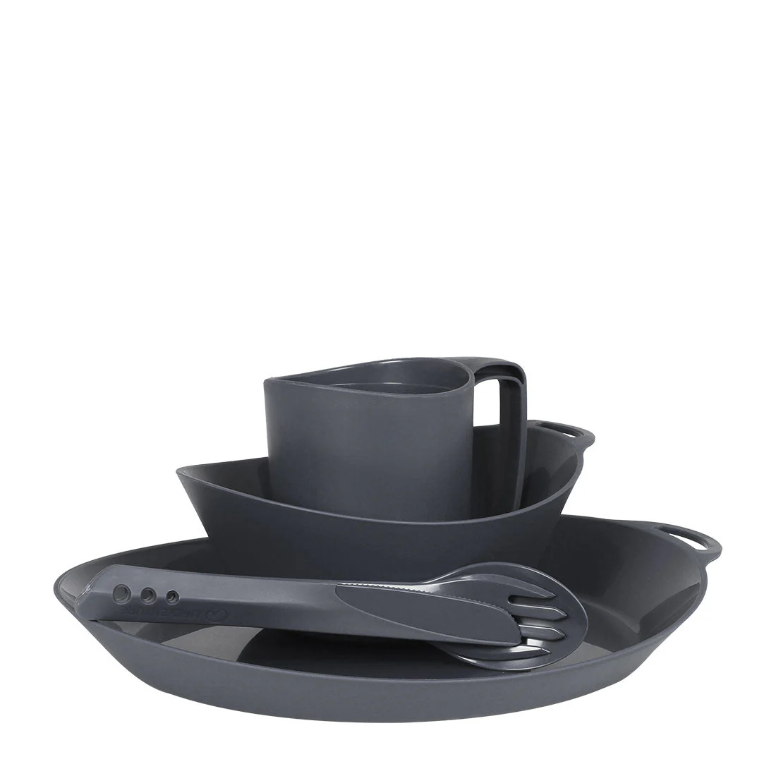 Набор посуды Lifeventure Ellipse Camping Tableware Set, Graphite (75800) - фото
