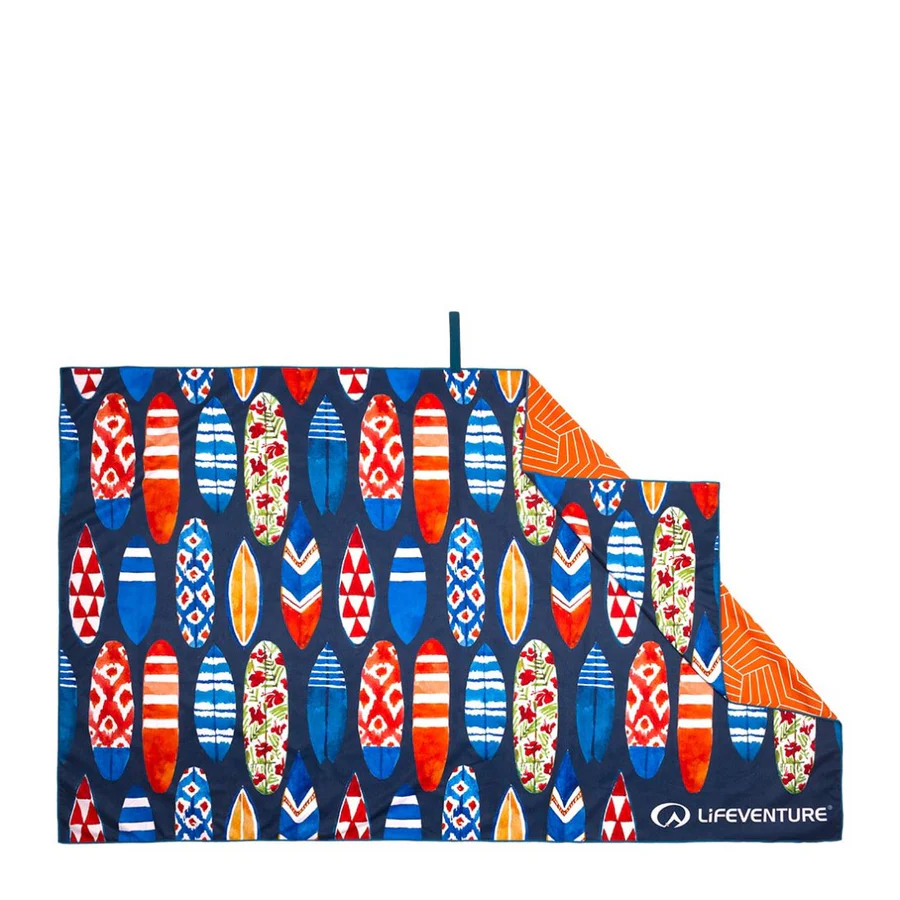 Рушник з мікрофібри Lifeventure SoftFibre Recycled Towel, Giant - 150x90см, Surfboards (63606) - фото