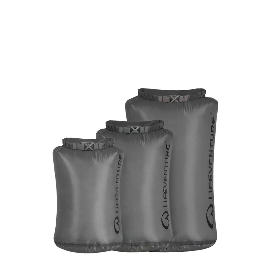 Комплект гермочохлов Lifeventure Ultralight Dry Bag Set, Grey (59694) - фото
