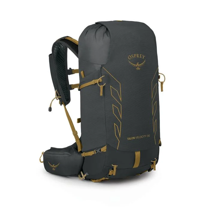 Рюкзак Osprey Talon Velocity 30, Dark Charcoal/Tumbleweed Yellow - фото