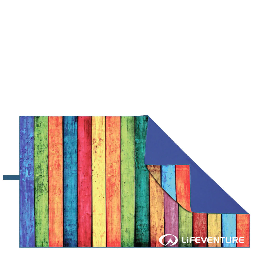 Рушник з мікрофібри Lifeventure SoftFibre Recycled Towel, Giant - 150x90см, Striped Planks (63580) - фото