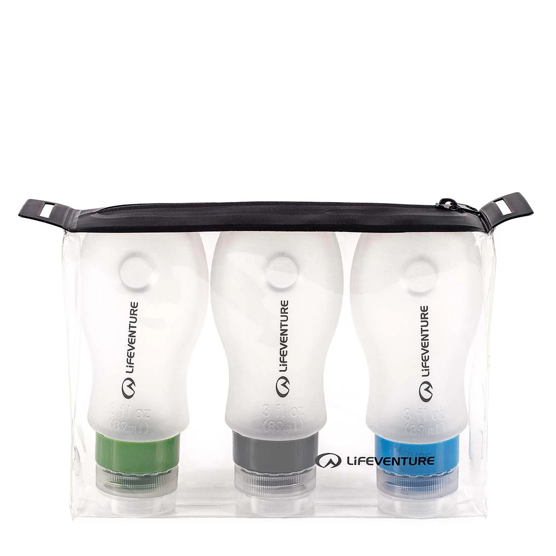 Набор емкостей для косметики Lifeventure Silicone Flight Bottle Set, Clear (64220) - фото