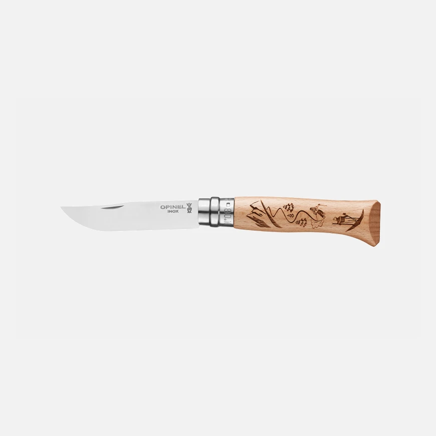 Нож складной Opinel №8 VRI Skiing, бук - фото