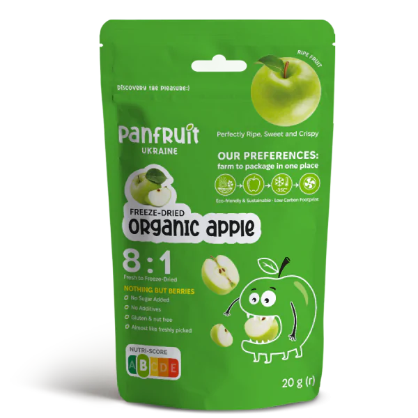 Сублимированное яблоко слайсы Panfruit Organic Apple 20 г - фото