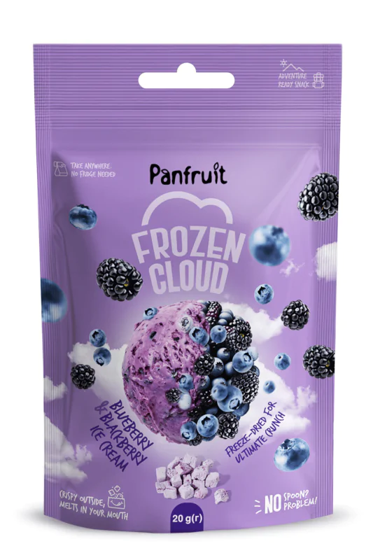 Сублимированное мороженое Panfruit FrozenCloud Blueberyy & Blackberry 20 г - фото