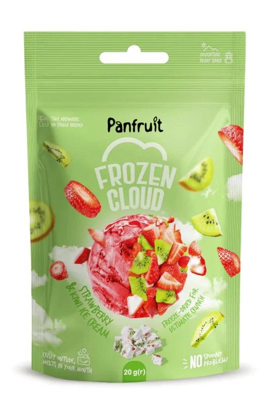 Сублимированное мороженое Panfruit FrozenCloud Strawberry & Kiwi 20 г - фото