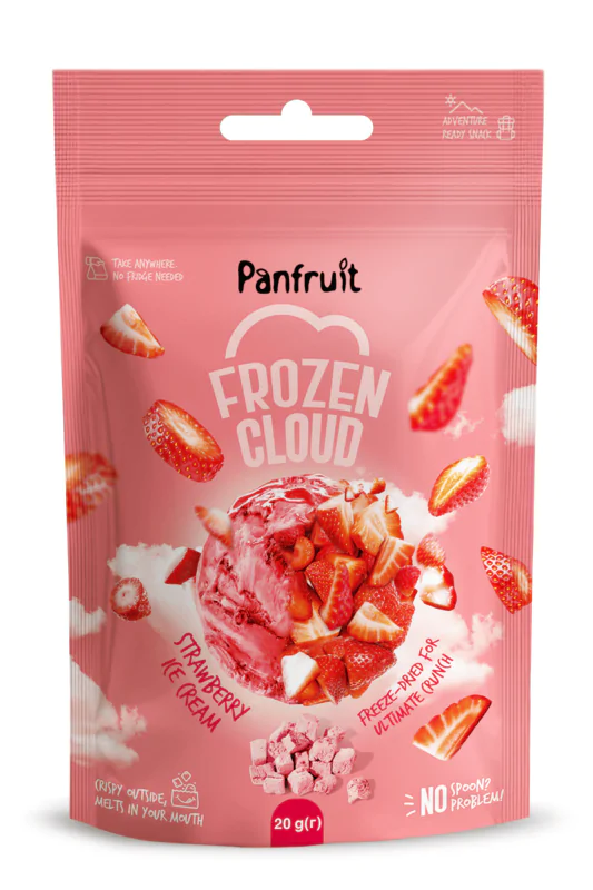 Сублимированное мороженое Panfruit FrozenCloud Strawberry 20 г - фото