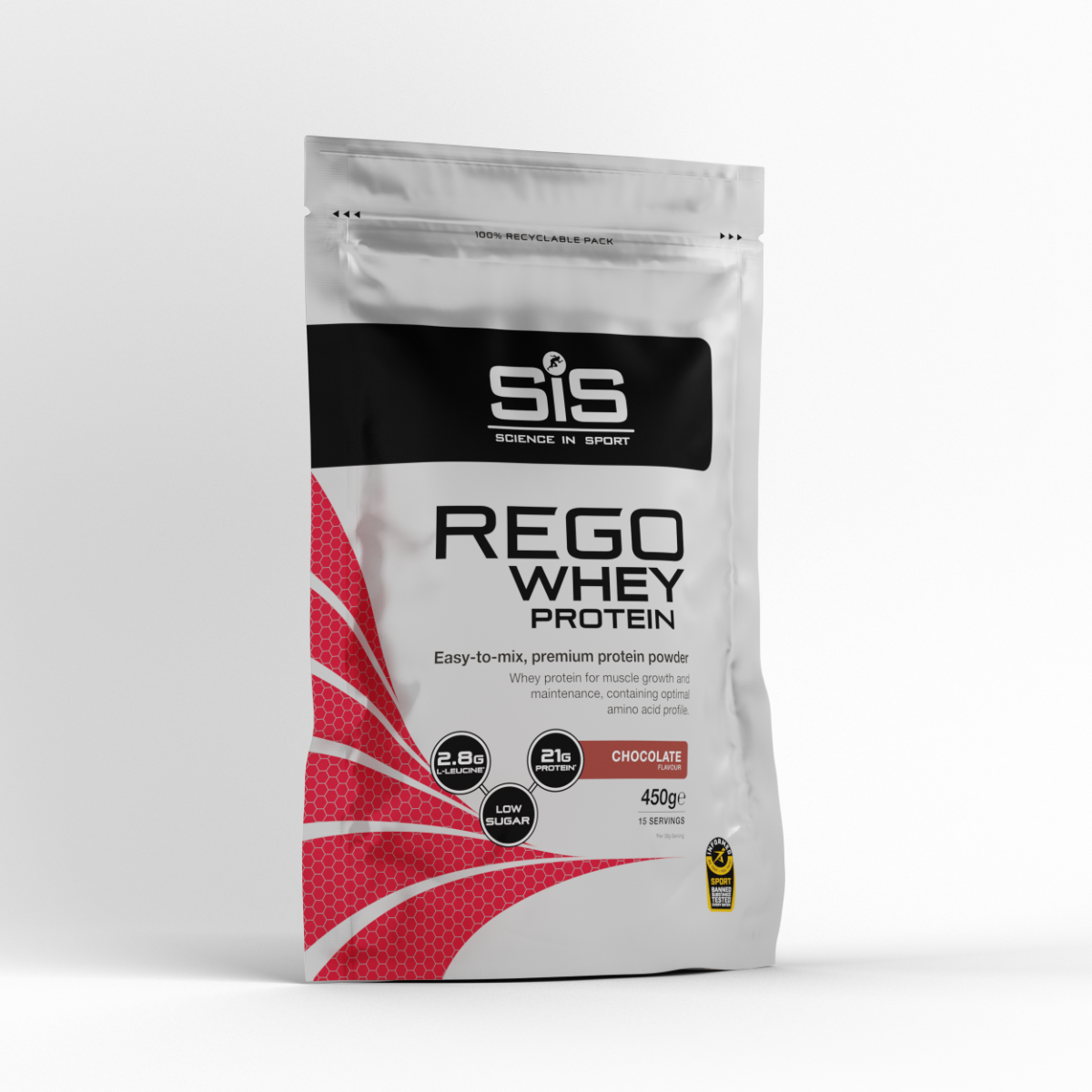 Напій відновлювальний SIS REGO Whey Protein 450 g, Chocolate - фото