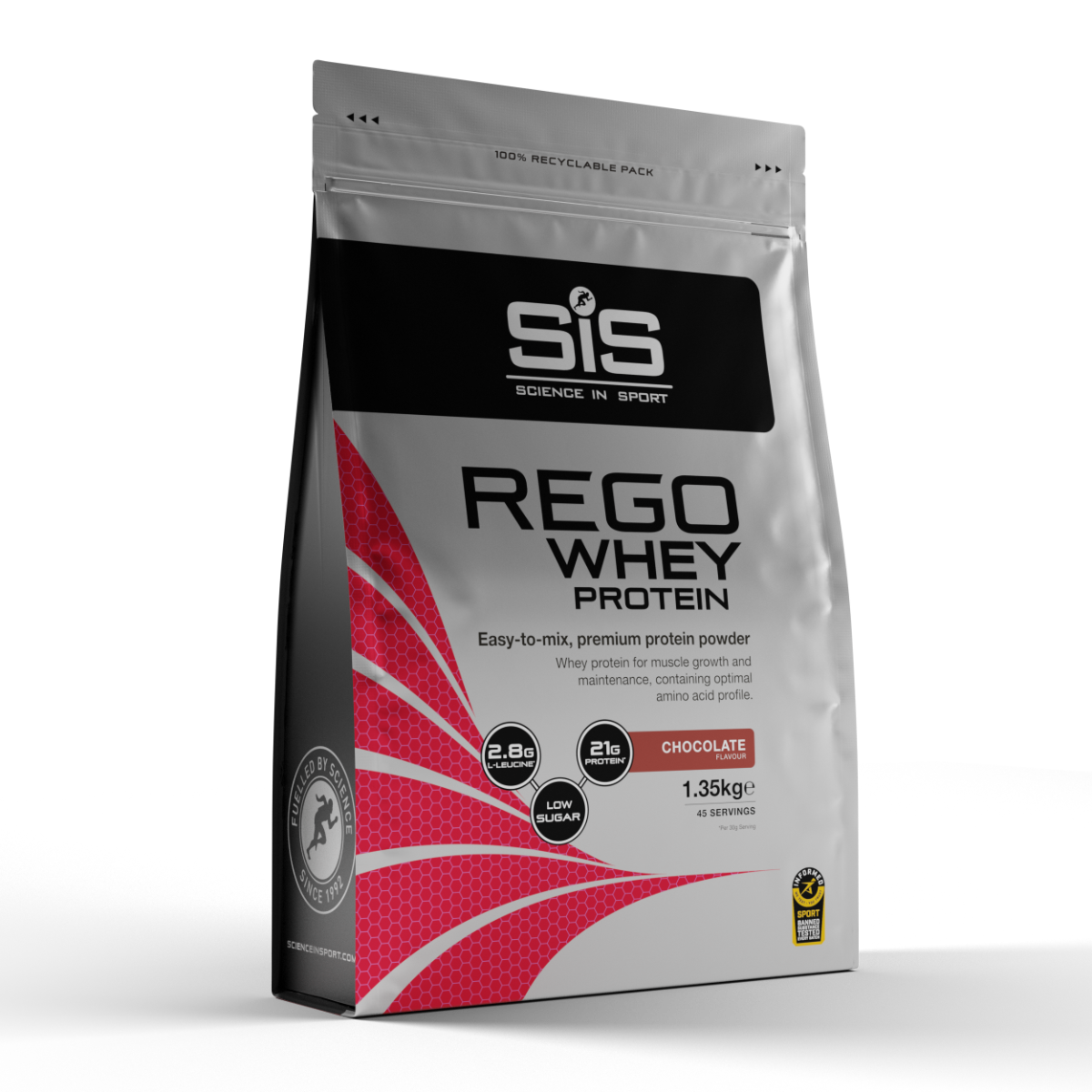 Напій відновлювальний SIS REGO Whey Protein 1.35kg, Chocolate - фото